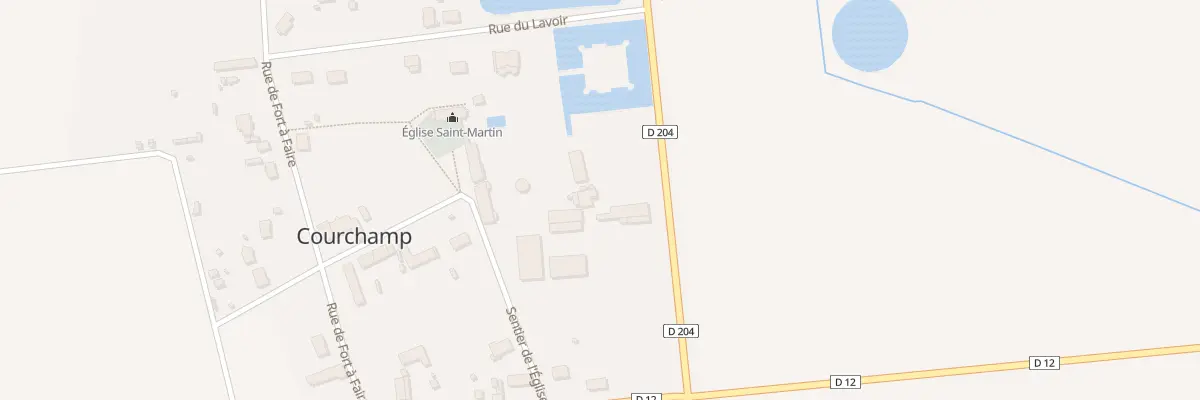 Plan du 1 Rte de Provins à Courchamp