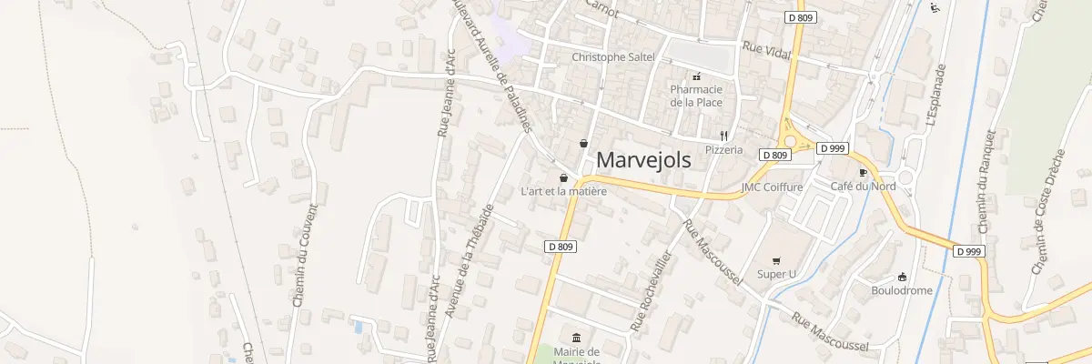 Plan du 2 Av Savorgnan de Brazza à Marvejols