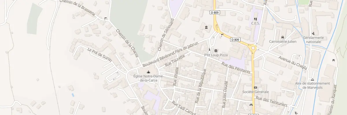 Plan du 13B Bd Rever Pere de Jabrun à Marvejols