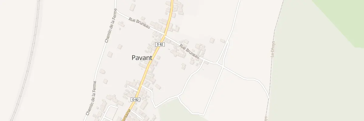 Plan du 16 Rue Bruneau à Pavant