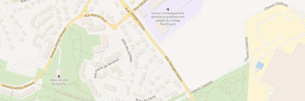 Plan du 50 Rue Georges Herbin à Gauchy