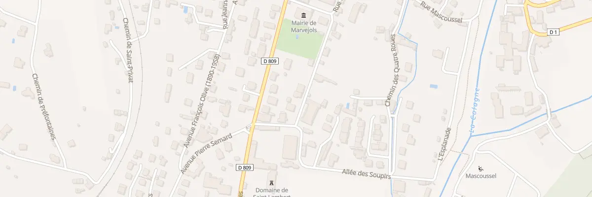 Plan du 15 Rue Rochevalier à Marvejols