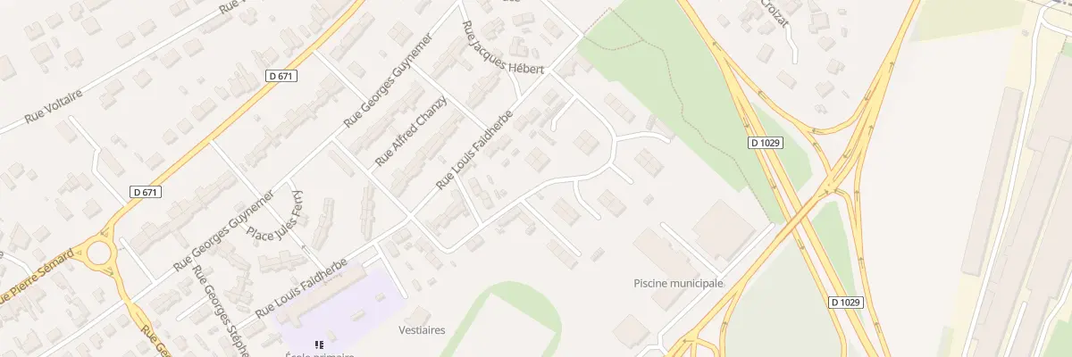 Plan du 1 Rue Jean Moulin à Gauchy