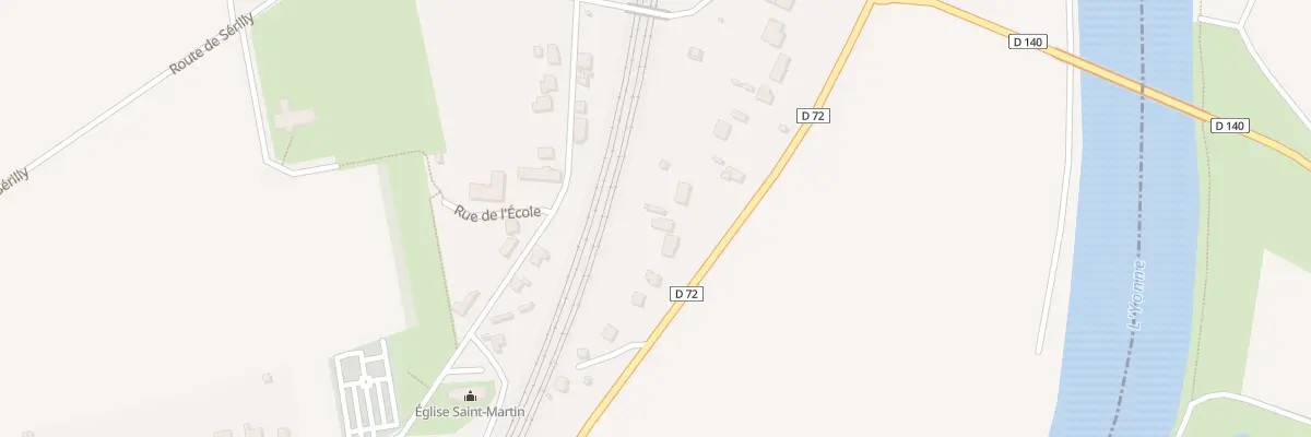 Plan du 16 Rte de Marsangy à Étigny