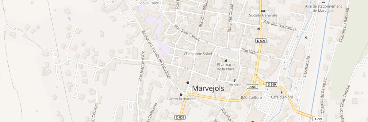 Plan du 16 Rue Jean Roujon à Marvejols