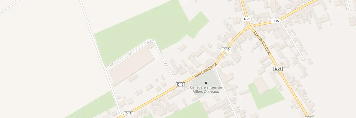 Plan du 100 Rue Gambetta à Villers-Outréaux