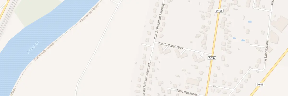 Plan du 23 Rue du Président Kennedy à Villeneuve-sur-Yonne