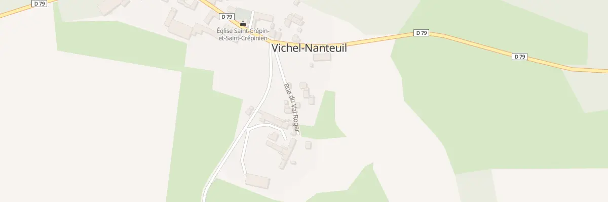 Plan du 3 Rue du Val Roger à Vichel-Nanteuil