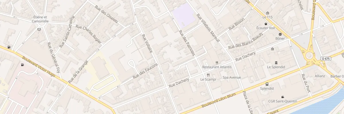 Plan du 97 Rue Voltaire à Saint-Quentin