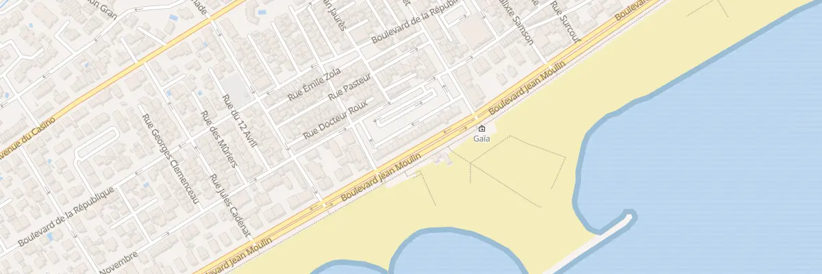 Plan du 66 Bd Jean Moulin à Valras-Plage
