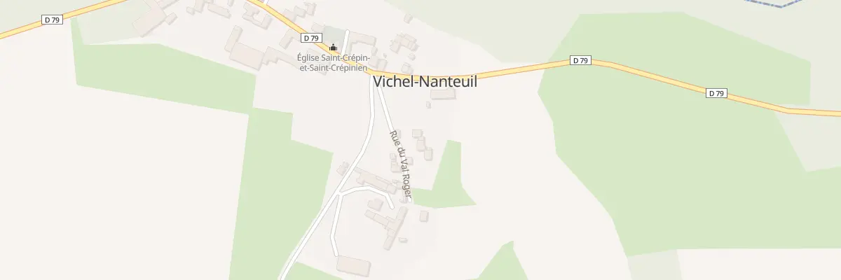 Plan du 1 Rue du Val Roger à Vichel-Nanteuil