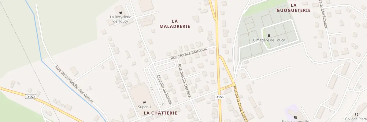 Plan du 22 Rue des Six Deniers à Toucy