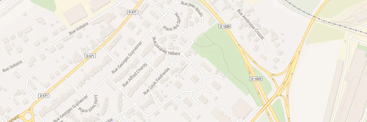 Plan du 36 Rue Faidherbe à Gauchy