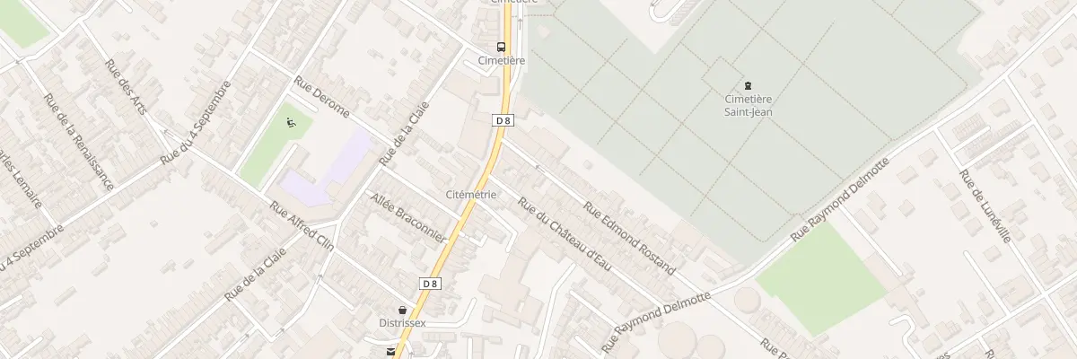 Plan du 6 Rue Edmond Rostand à Saint-Quentin