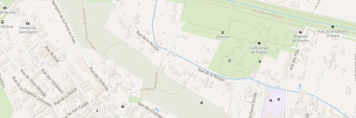 Plan du 42 Rue de la Nozaie à Provins