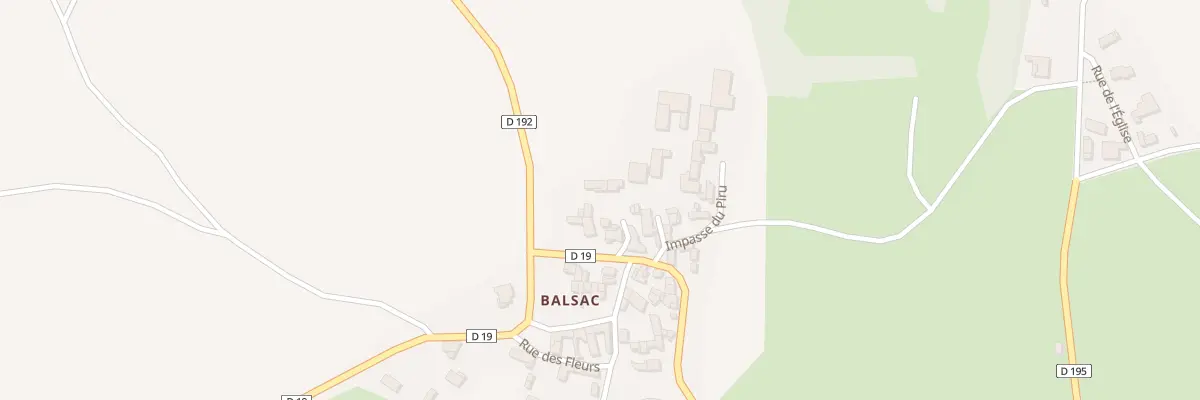 Plan du 5023 Balsac à Saint-Géron