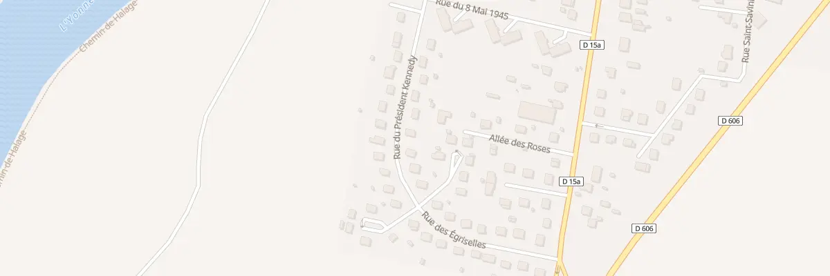 Plan du 8 Rue du Président Kennedy à Villeneuve-sur-Yonne