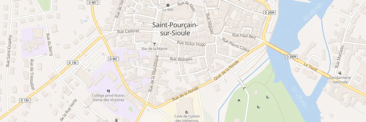 Plan du 12 Rue Beaujeu à Saint-Pourçain-sur-Sioule