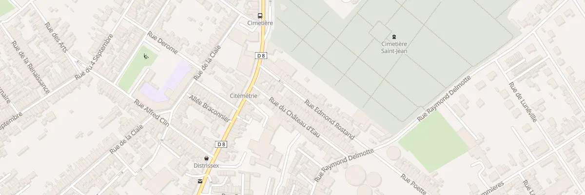 Plan du 10 Rue Edmond Rostand à Saint-Quentin