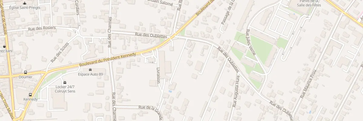 Plan du 18 Rue des Oublettes à Sens