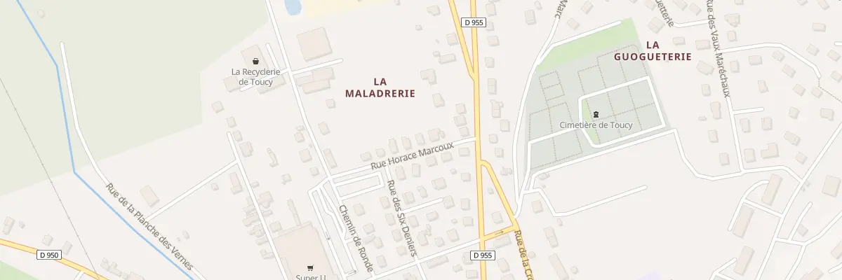 Plan du 6 Rue Horace Marcoux à Toucy