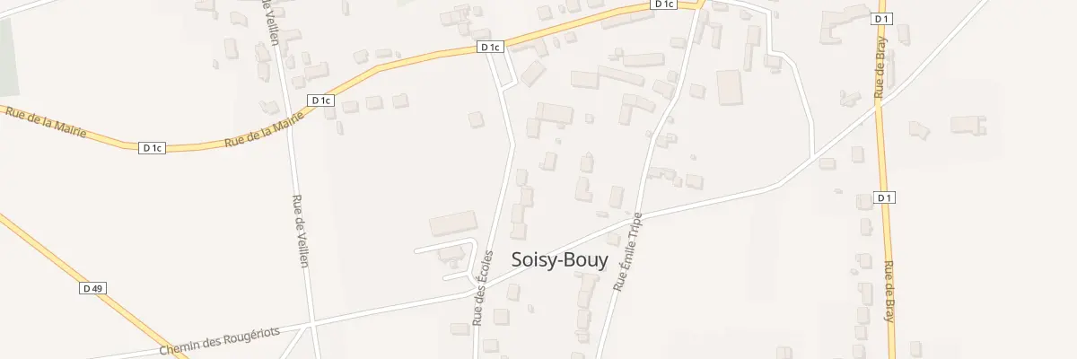 Plan du 3 Rue des Ecoles à Soisy-Bouy