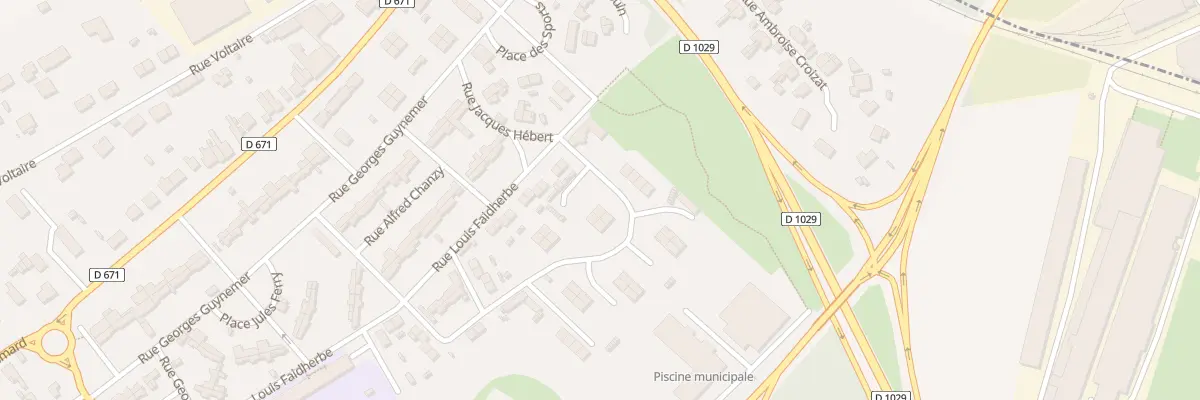 Plan du 9 Rue Jean Moulin à Gauchy