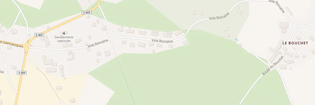 Plan du 20 Voie Romaine à Peyre en Aubrac