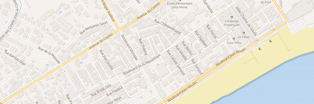 Plan du 42B Bd de la République à Valras-Plage