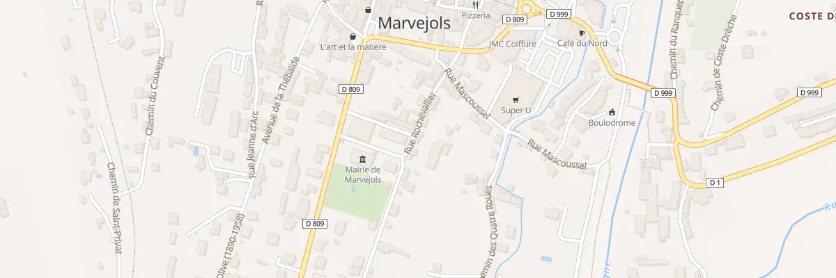 Plan du 8 Rue Rochevalier à Marvejols