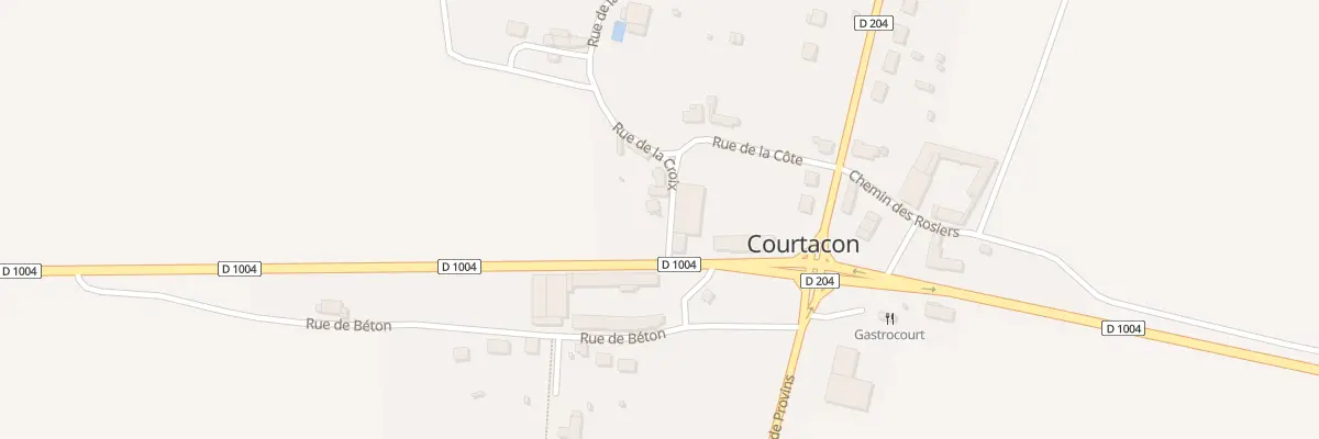 Plan du 1 Rue de la Croix à Courtacon