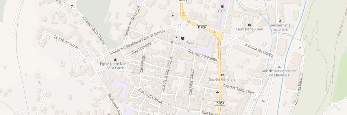 Plan du 41 Rue de la République à Marvejols