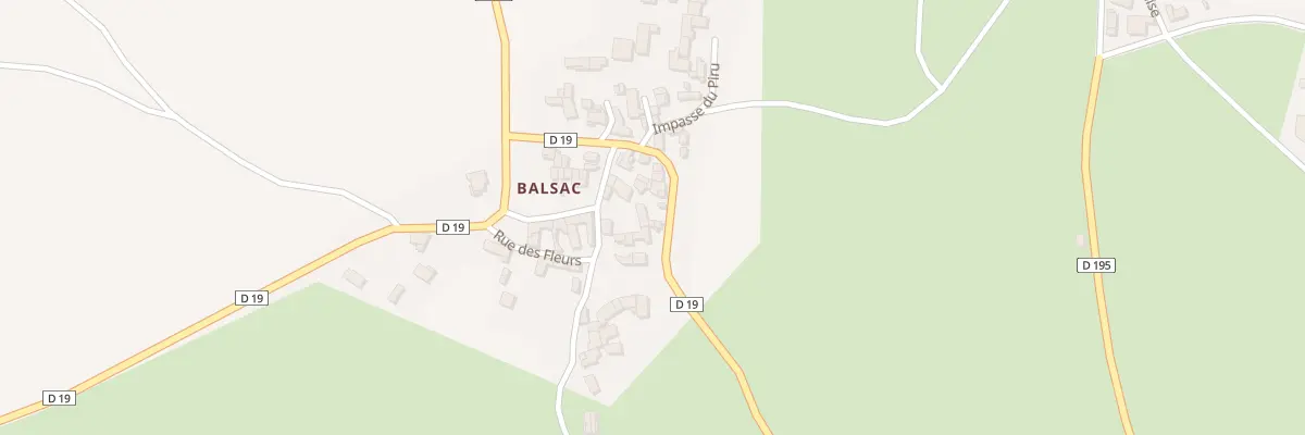 Plan du 5031 Balsac à Saint-Géron