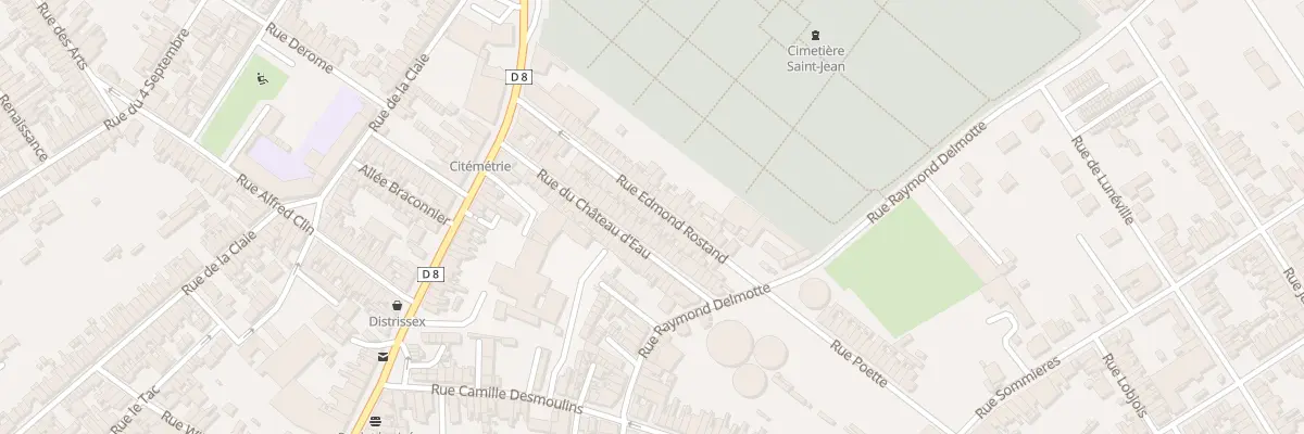 Plan du 30 Rue Edmond Rostand à Saint-Quentin