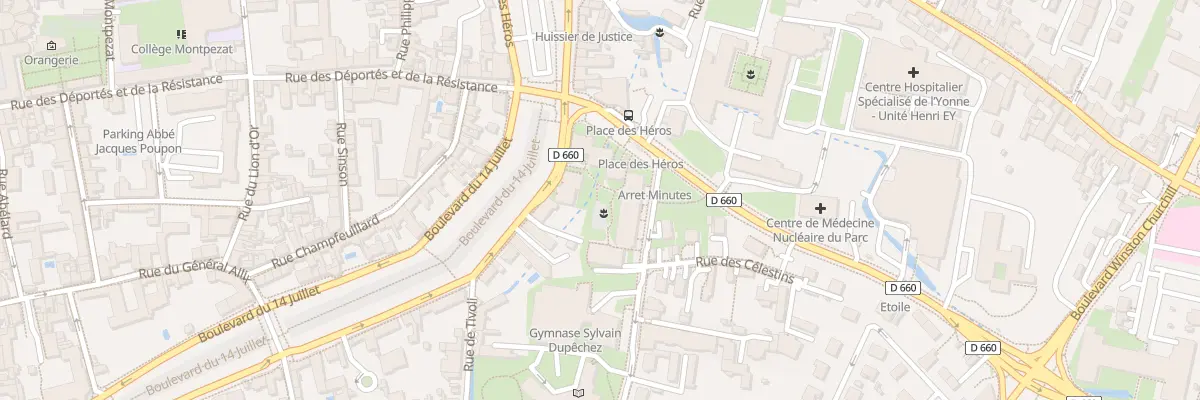 Plan du 13 Rue Sylvain Dupêchez à Sens