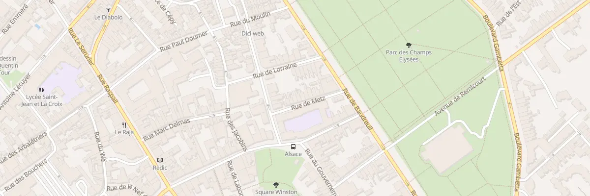 Plan du 7 Rue de Metz à Saint-Quentin