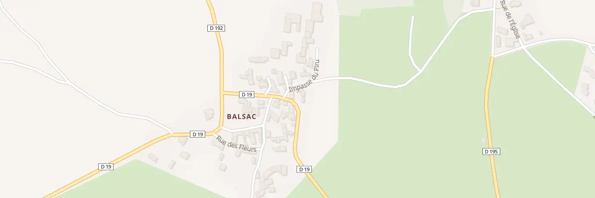 Plan du 5029 Balsac à Saint-Géron