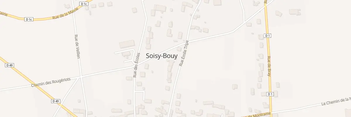 Plan du 12 Rue Emile Tripé à Soisy-Bouy