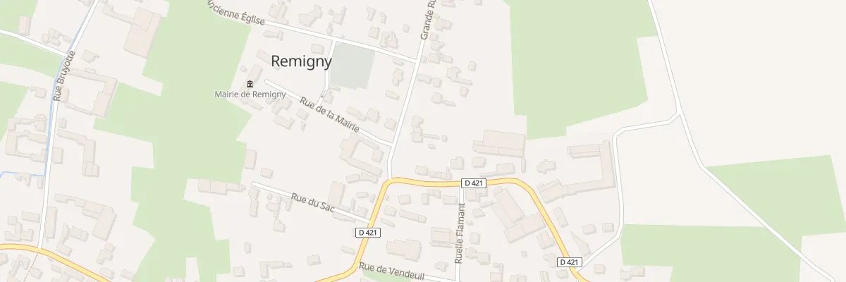Plan du 4 Gr Gde Rue à Remigny