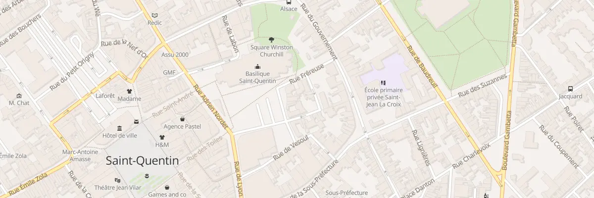 Plan du 7 Pl des Enf de Choeur à Saint-Quentin