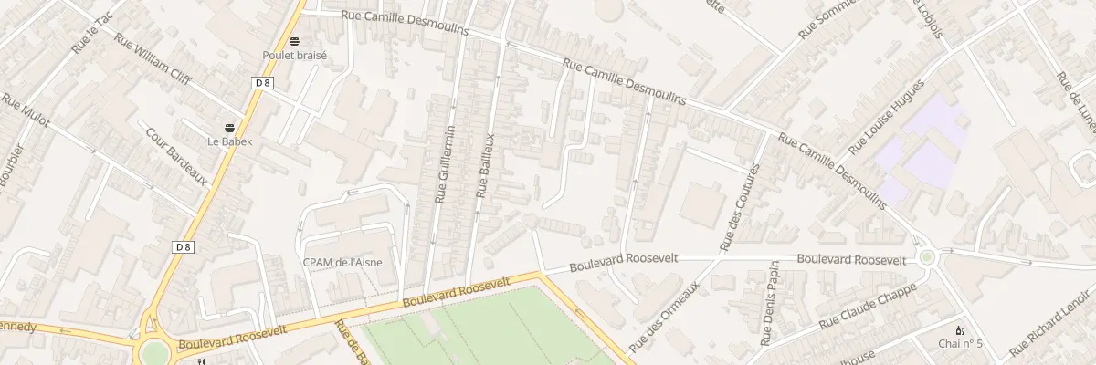 Plan du 18 Rue Bailleux à Saint-Quentin
