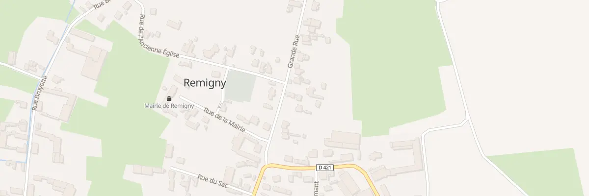 Plan du 8 Gr Gde Rue à Remigny