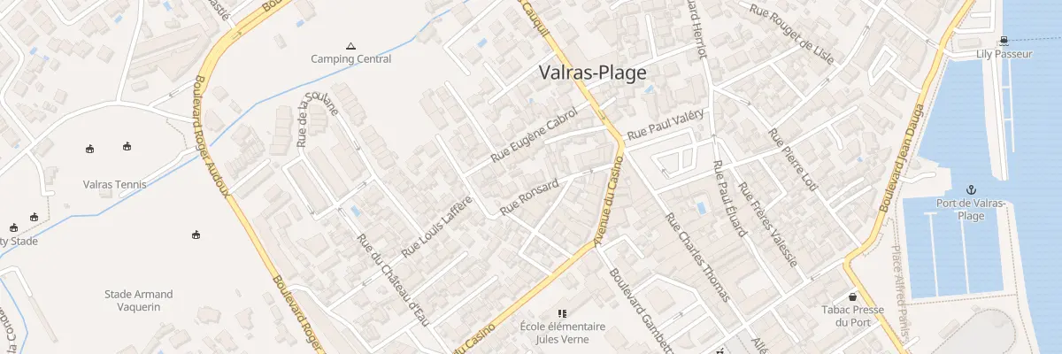 Plan du 18 Rue Ronsard à Valras-Plage