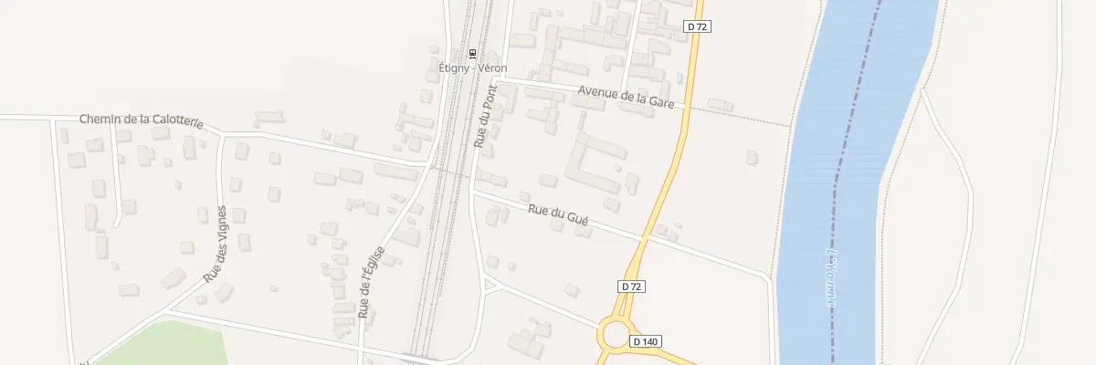 Plan du 7 Rue du Gue à Étigny