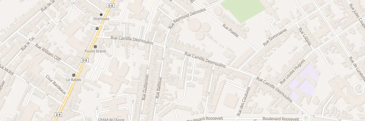 Plan du 34 Rue Camille Desmoulins à Saint-Quentin