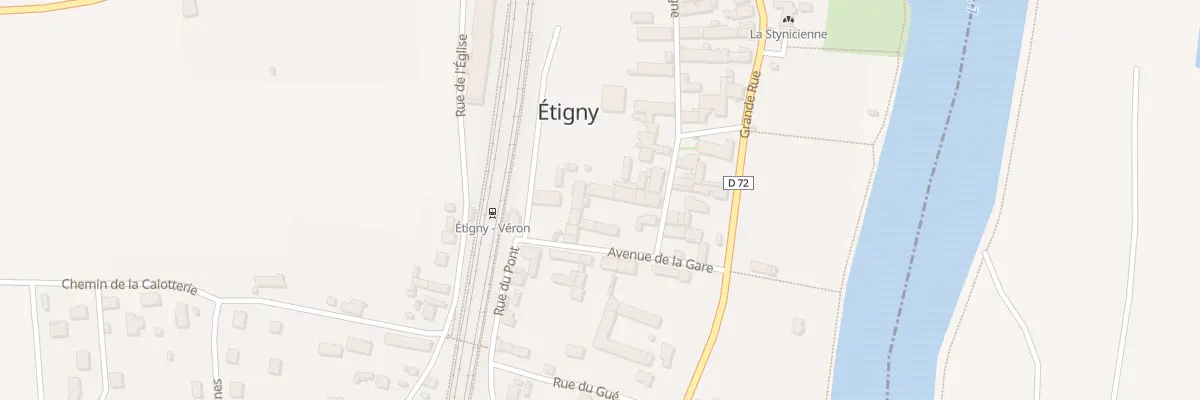 Plan du 11B Av de la Gare à Étigny