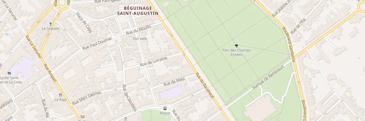 Plan du 62 Rue de Baudreuil à Saint-Quentin