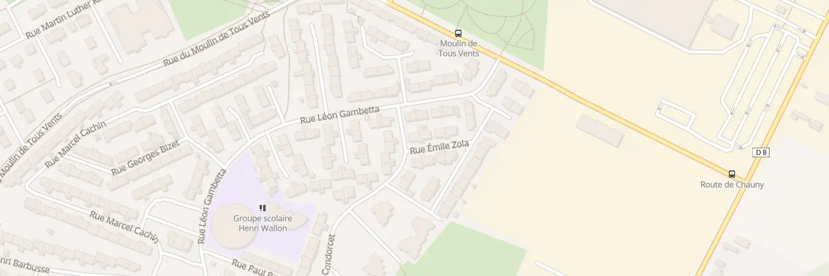 Plan du 1 Rue Emile Zola à Gauchy
