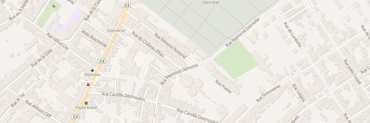 Plan du 44 Rue Edmond Rostand à Saint-Quentin