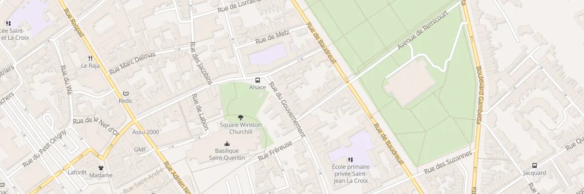 Plan du 31 Rue du Gouvernement à Saint-Quentin